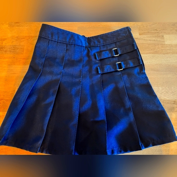 French Toast Girls' Adjustable Waist Pleated-Front Two-tab Scooter Size 7 - Picture 1 of 6